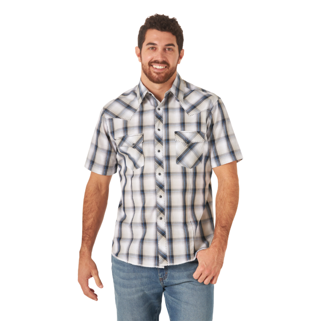 Wrangler Men's Fashion Snap Multicolor Shirt