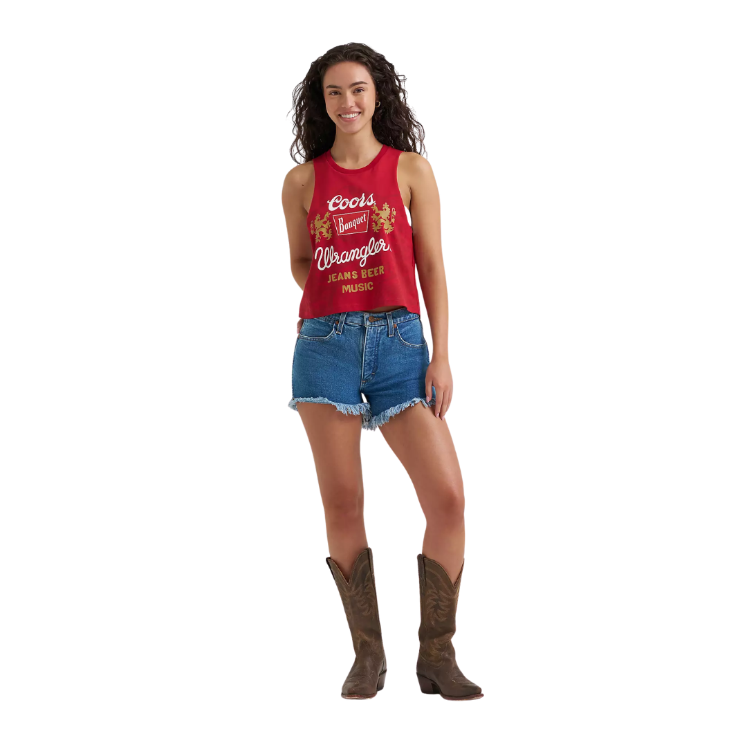 Wrangler Women's X Coors Festival Red Tank