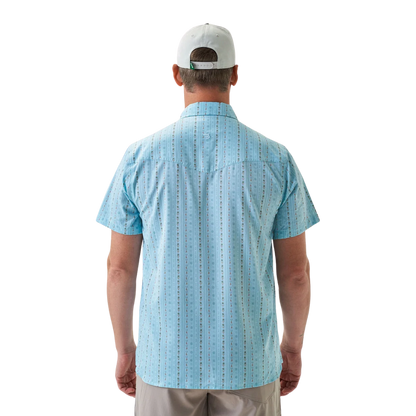 Burlebo Men's Performance Western Blue Jean Shirt