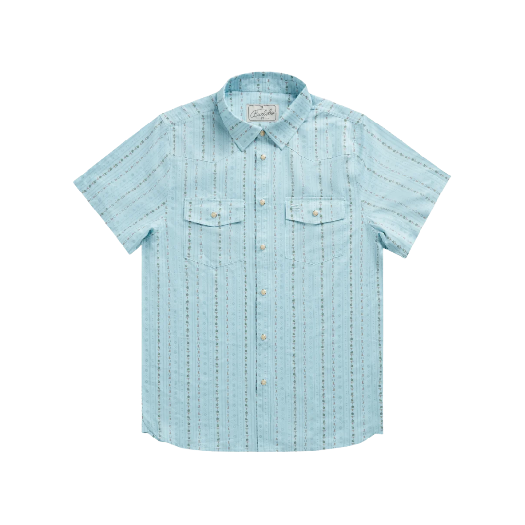 Burlebo Men's Performance Western Blue Jean Shirt