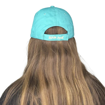 Southern Grace Women's Distressed Turquoise Cap