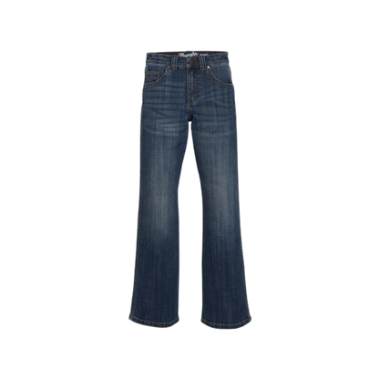 Wrangler Youth Boy's Light Wash Slim Fit Boot Blue Jeans
