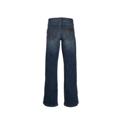 Wrangler Youth Boy's Light Wash Slim Fit Boot Blue Jeans