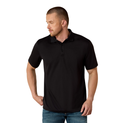 Ariat Men's Tek Black Polo Shirt