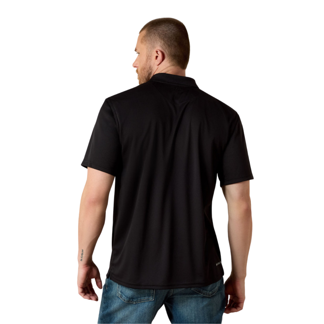 Ariat Men's Tek Black Polo Shirt