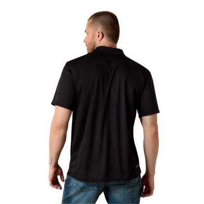 Ariat Men's Tek Black Polo Shirt