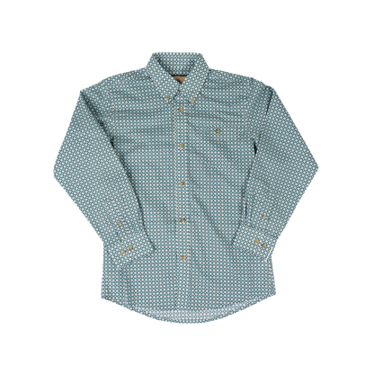 Wrangler Youth Boy's Classic Long Sleeve Turquoise Shirt