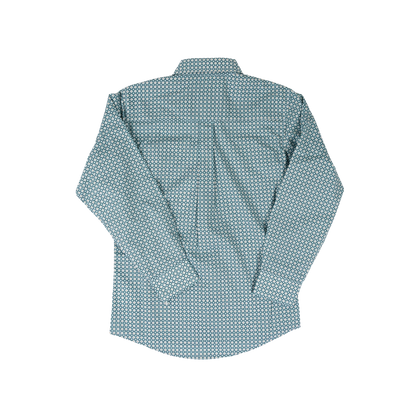Wrangler Youth Boy's Classic Long Sleeve Turquoise Shirt