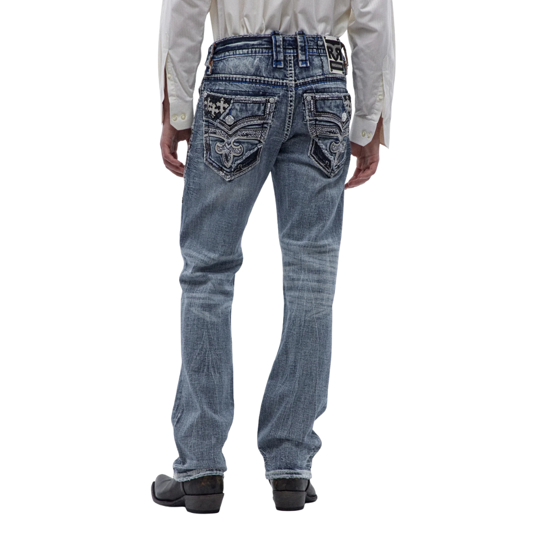 Rock Revival Men's Jett J202 Blue Jeans