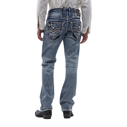 Rock Revival Men's Jett J202 Blue Jeans