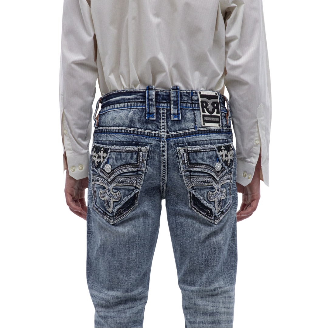 Rock Revival Men's Jett J202 Blue Jeans
