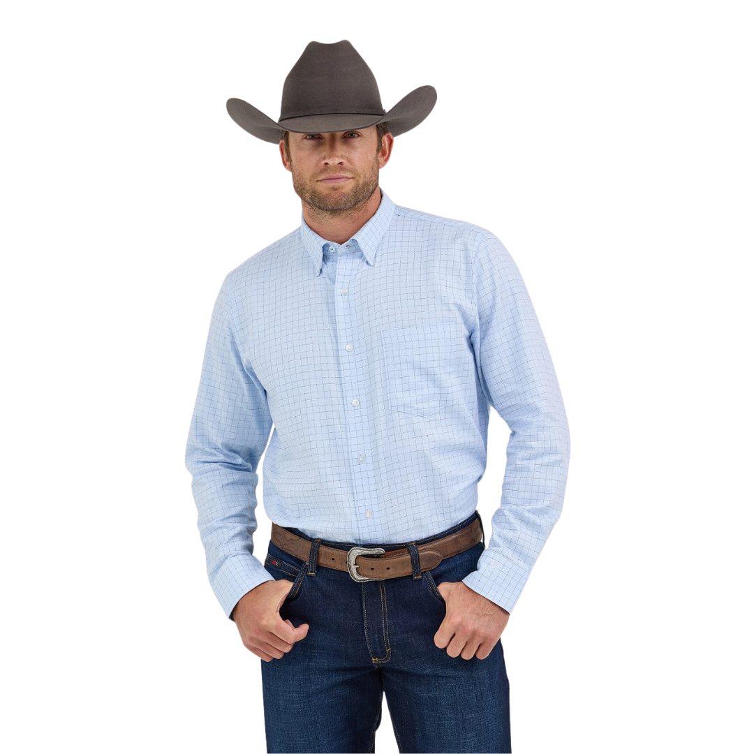Wrangler Men's X Cody Johnson Light Blue Shirt