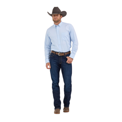 Wrangler Men's X Cody Johnson Light Blue Shirt