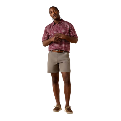 Ariat Men's Maroon 360 Airflow Classic Fit Shirt