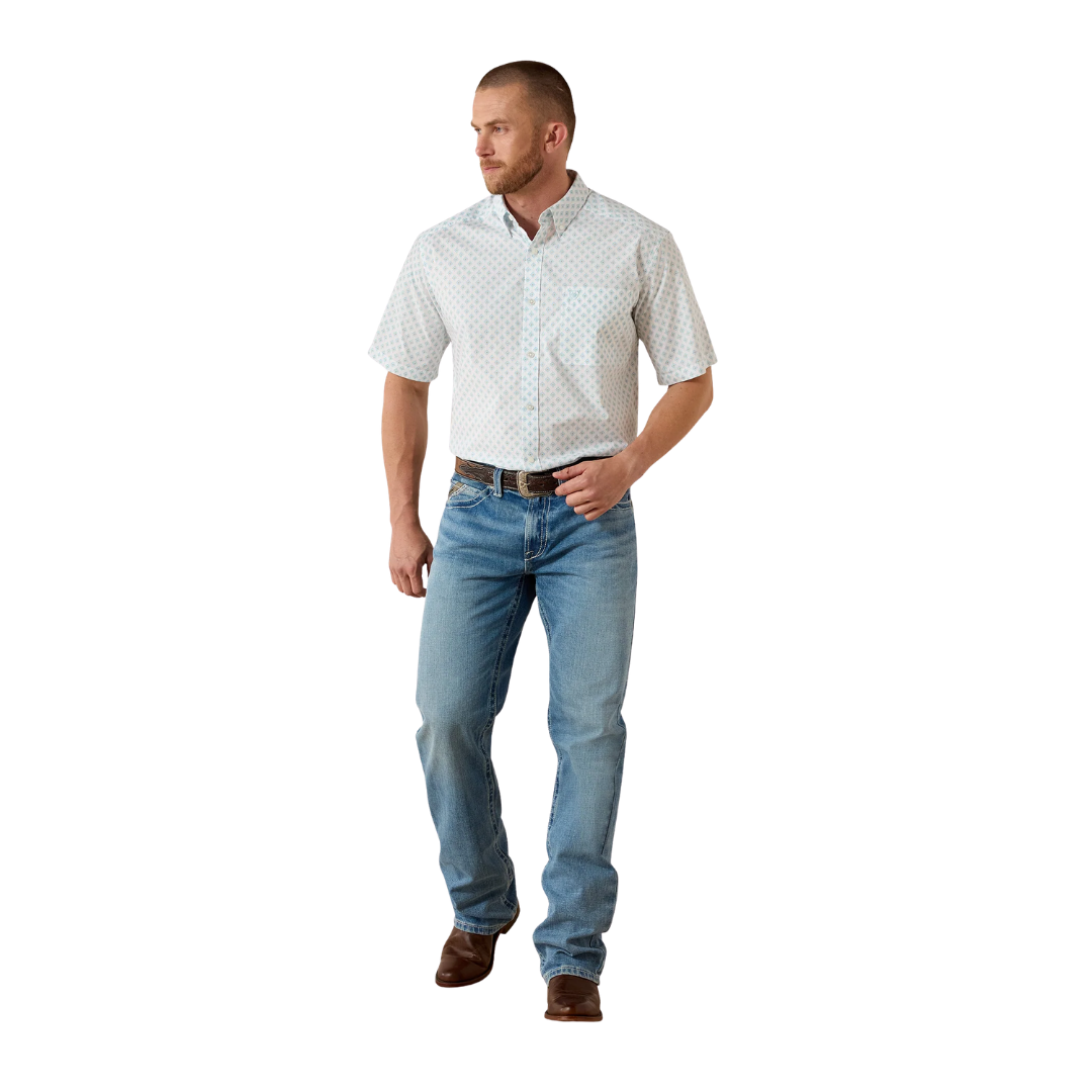 Ariat Men's Packert Classic Fit White Shirt