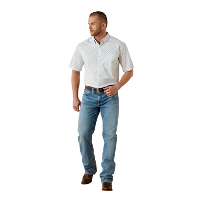Ariat Men's Packert Classic Fit White Shirt