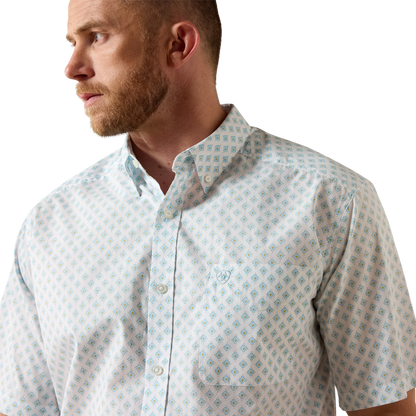 Ariat Men's Packert Classic Fit White Shirt
