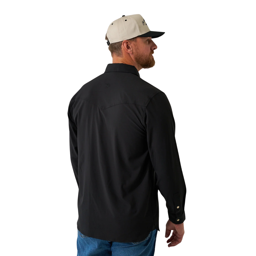 Burlebo Men's Performance Western Black Shirt