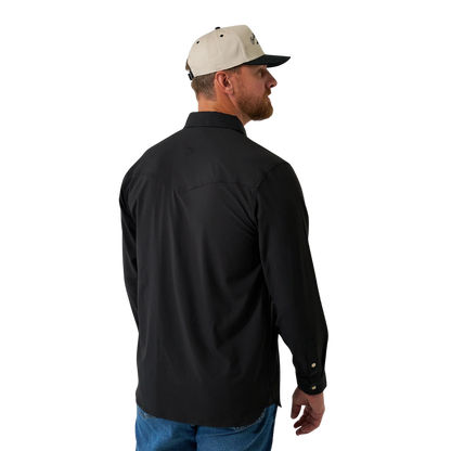 Burlebo Men's Performance Western Black Shirt