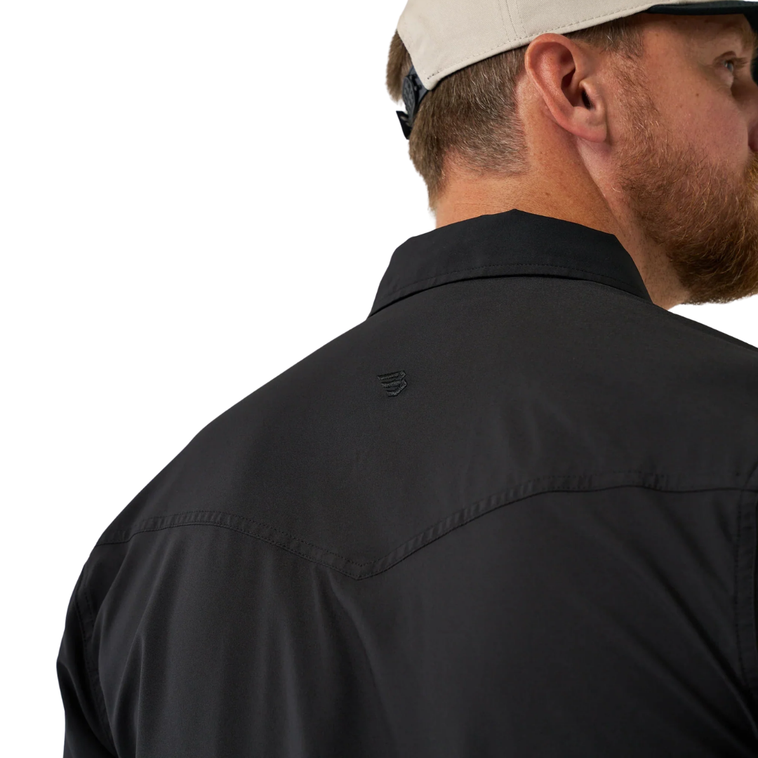 Burlebo Men's Performance Western Black Shirt