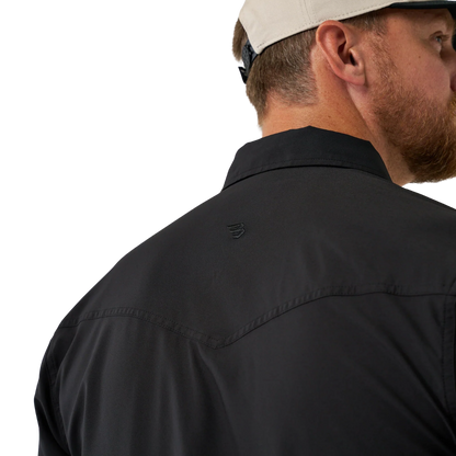 Burlebo Men's Performance Western Black Shirt