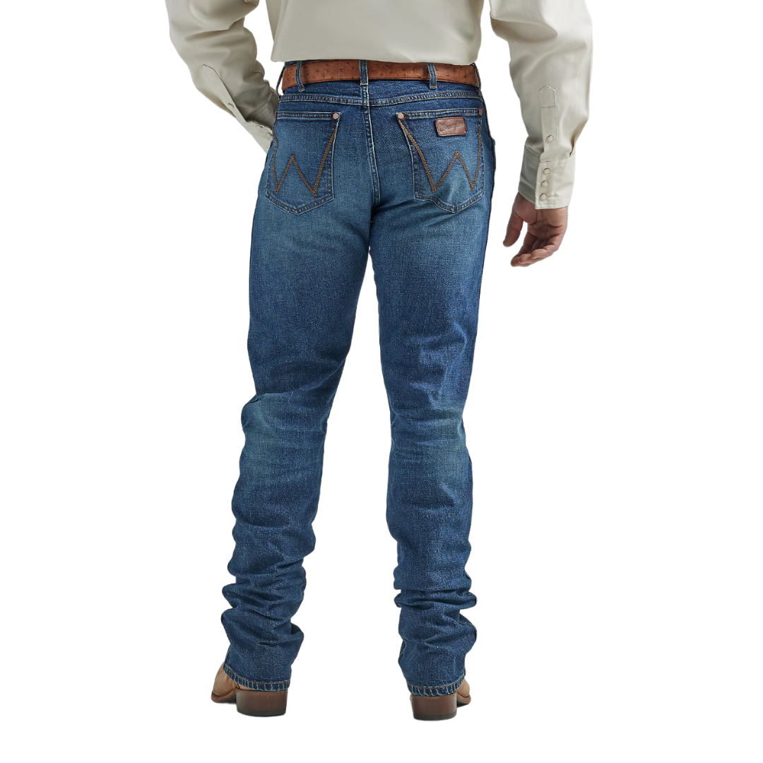 Wrangler Mens Retro Slim Fit Straight Blue Jean
