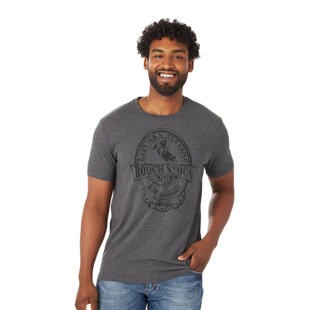 Wrangler Men's USA Graphic Grey Shirt