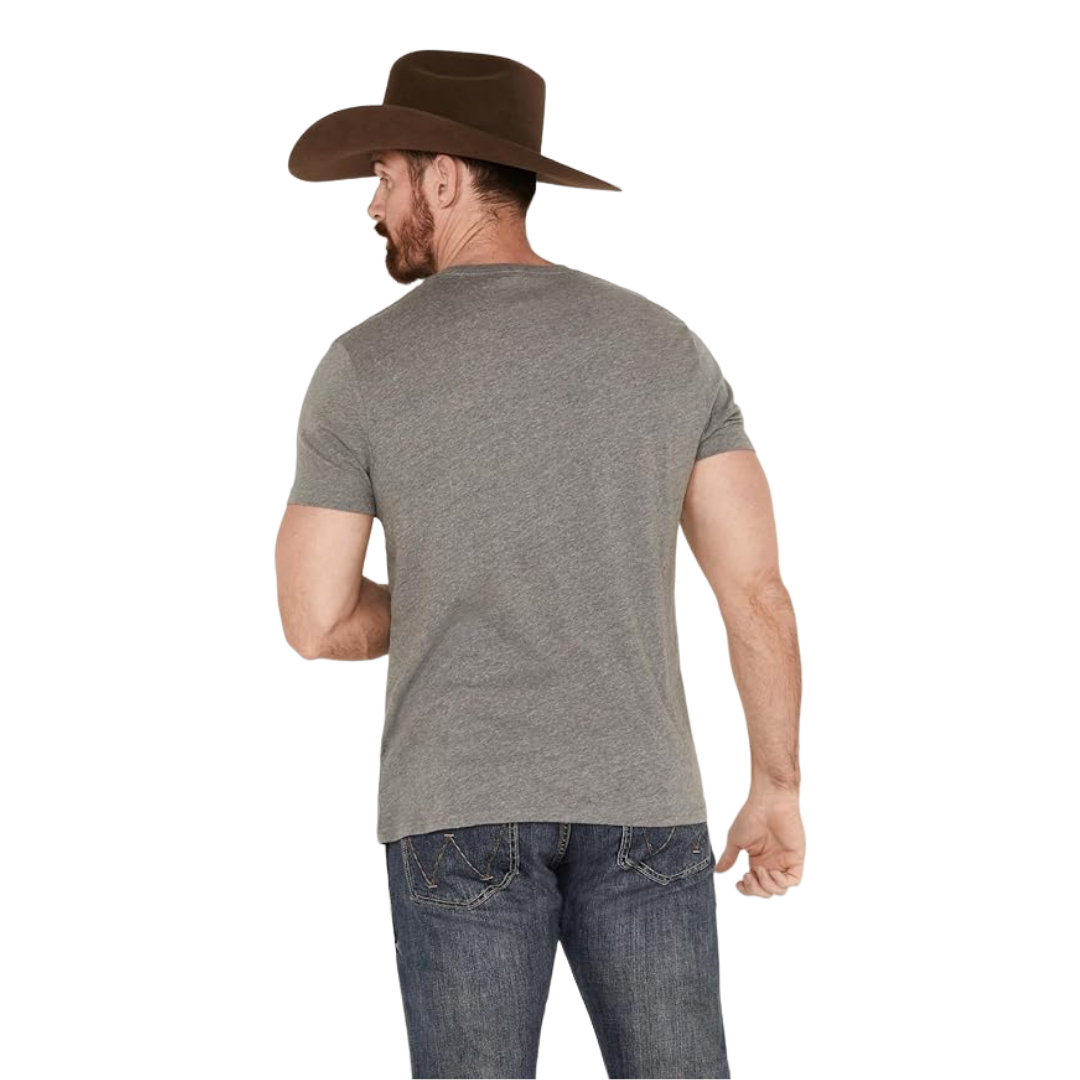 Wrangler Men's George Strait Short Sleeve Grey Shirt