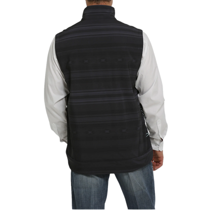 Wrangler Men's Black Aztec Printed Bonded Vest