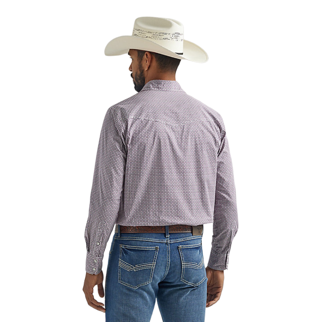 Wrangler Men's 20x Advanced Comfort Purple Shirt