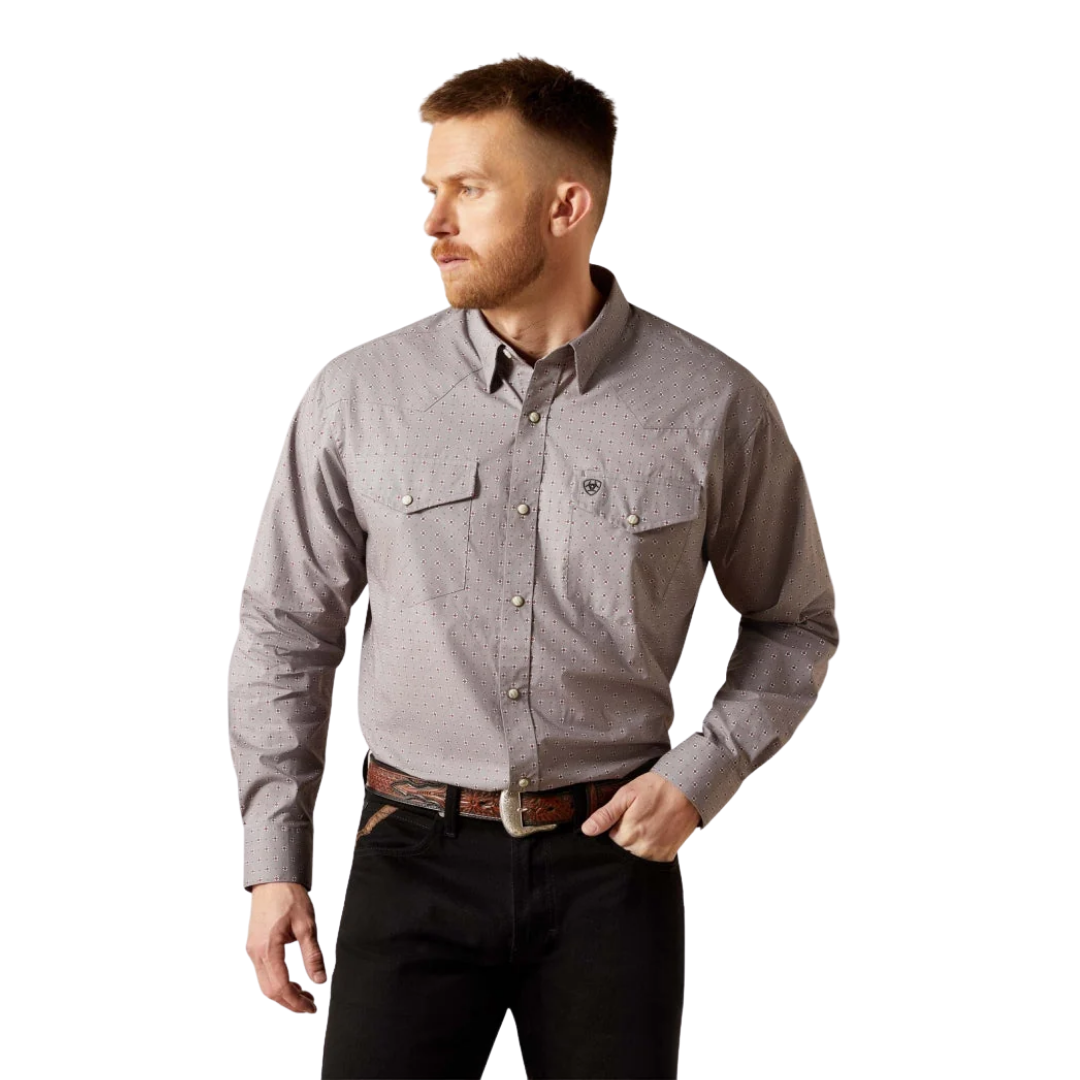 Ariat Men's Fred Classic Fit Grey Shirt