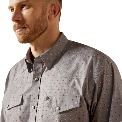 Ariat Men's Fred Classic Fit Grey Shirt