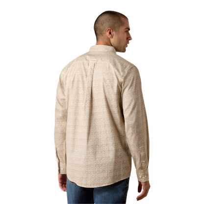 Ariat Men's Wrinkle Free Tan Shirt