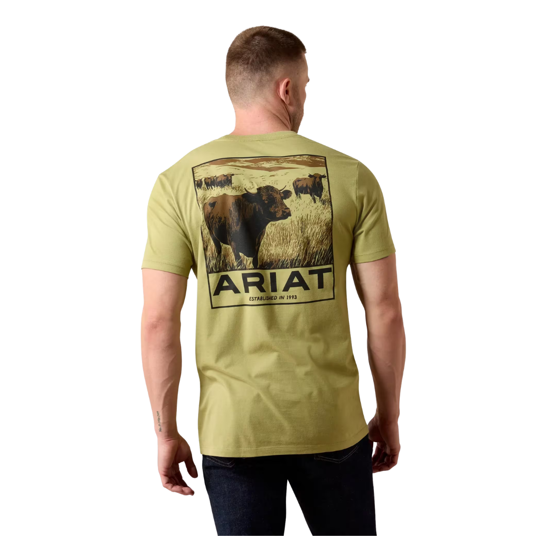 Ariat Men's Graphic Grazers Tent Green Tee