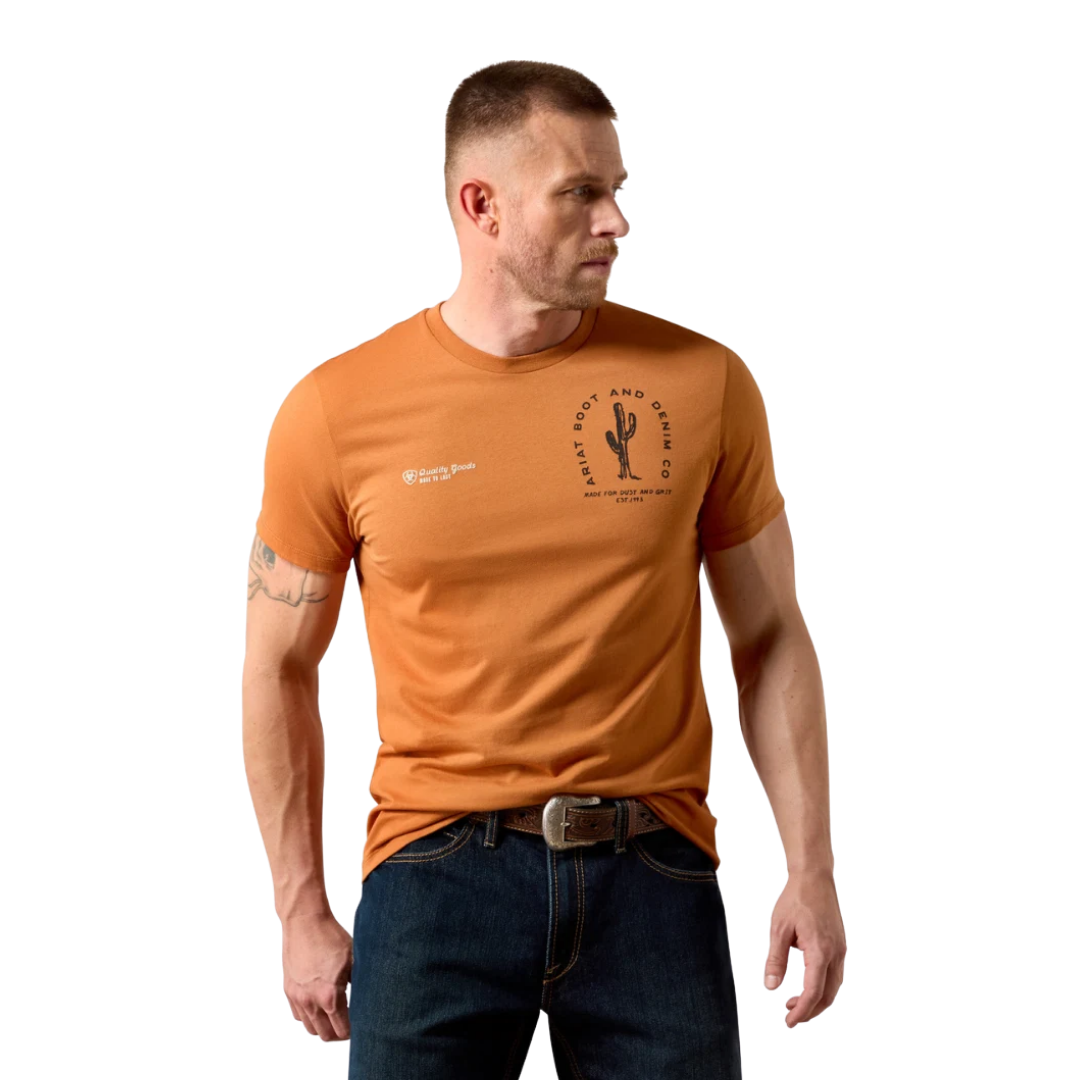 Ariat Men's Graphic Tobacco Tough Adobe Tee