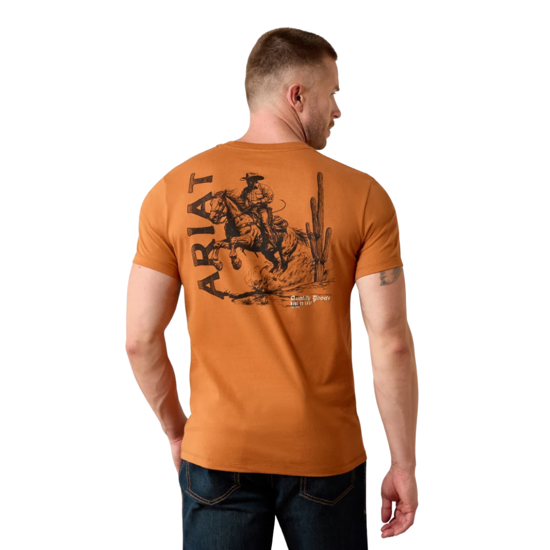 Ariat Men's Graphic Tobacco Tough Adobe Tee