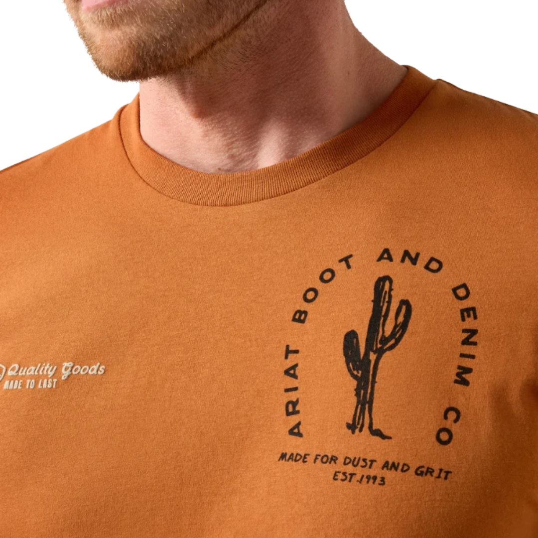 Ariat Men's Graphic Tobacco Tough Adobe Tee