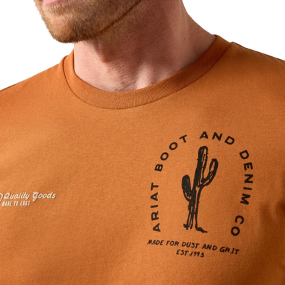 Ariat Men's Graphic Tobacco Tough Adobe Tee