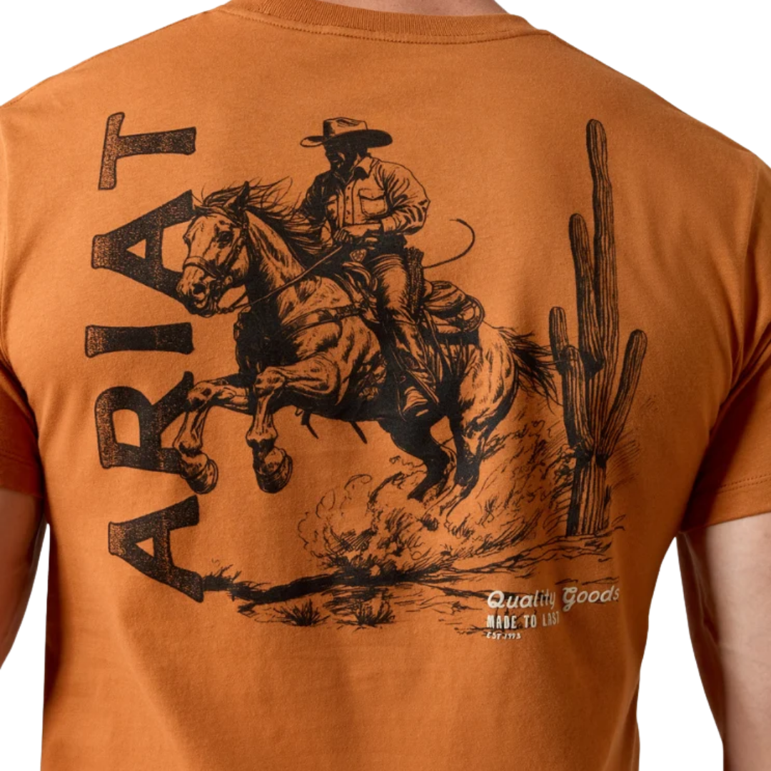 Ariat Men's Graphic Tobacco Tough Adobe Tee