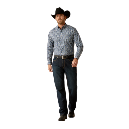 Ariat Men's Team Orlando Classic Fit Blue Shirt - Big
