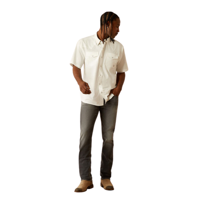 Ariat Men's Western VentTEK White Shirt - XS