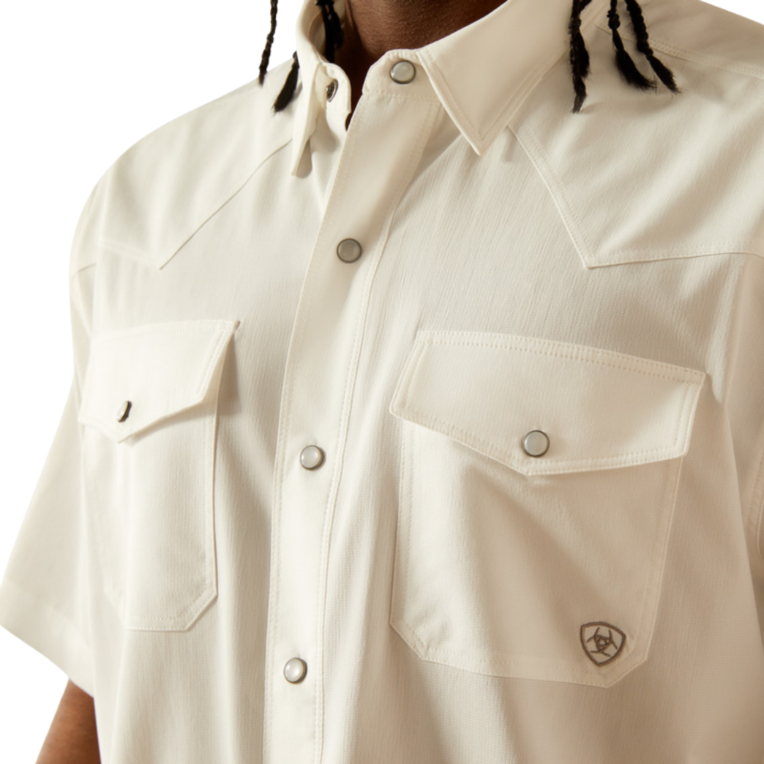 Ariat Men's Western VentTEK White Shirt - XS