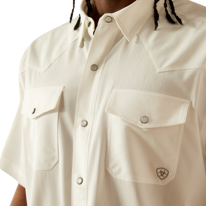 Ariat Men's Western VentTEK White Shirt - XS