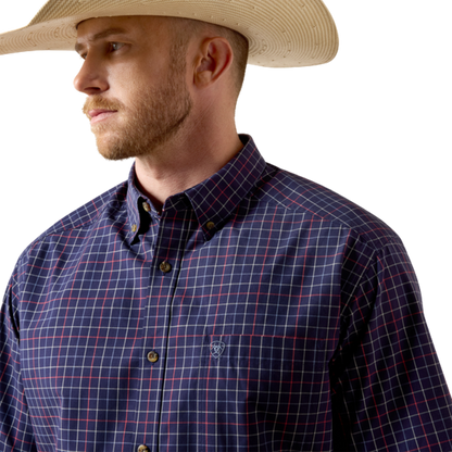 Ariat Men's Pro Series Bernard Classic Fit Blue Shirt