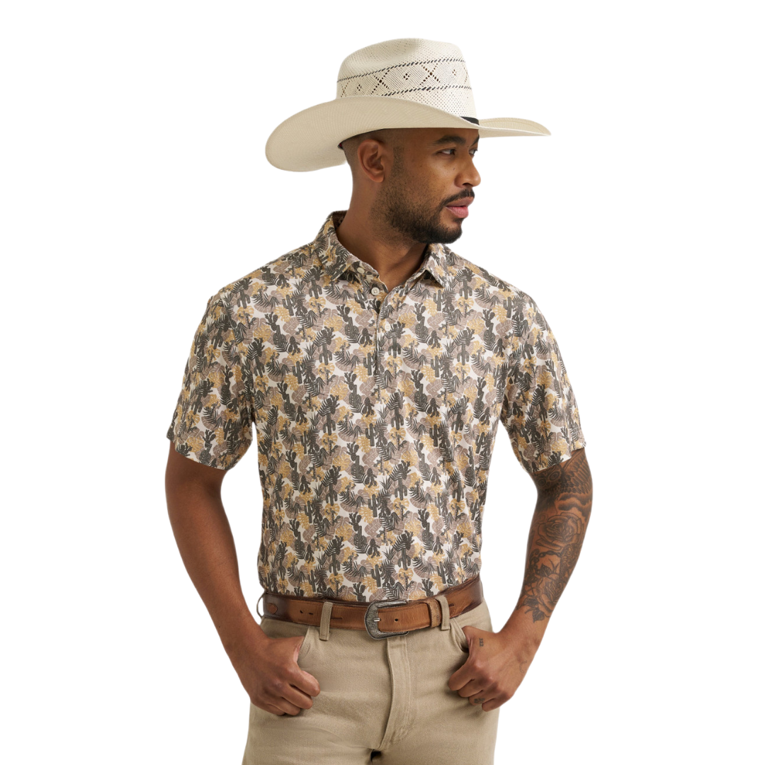 Wrangler Men's All Terrain Gear Coriander Polo Shirt