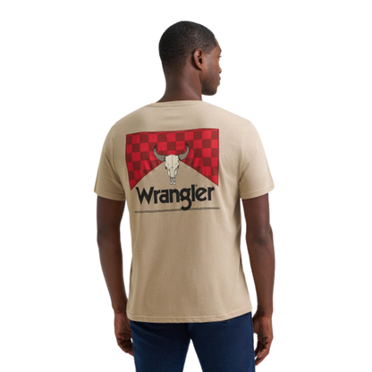 Wrangler Men's Graphic Tan T-Shirt