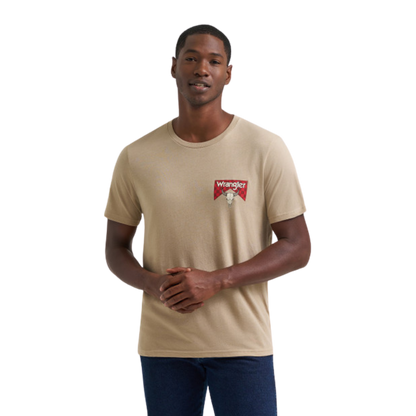 Wrangler Men's Graphic Tan T-Shirt