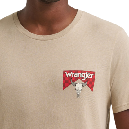 Wrangler Men's Graphic Tan T-Shirt