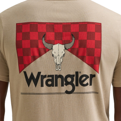 Wrangler Men's Graphic Tan T-Shirt