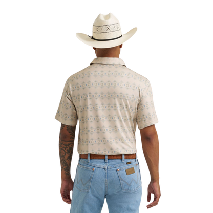 Wrangler Men's All Terrain Gear Cream Polo Shirt